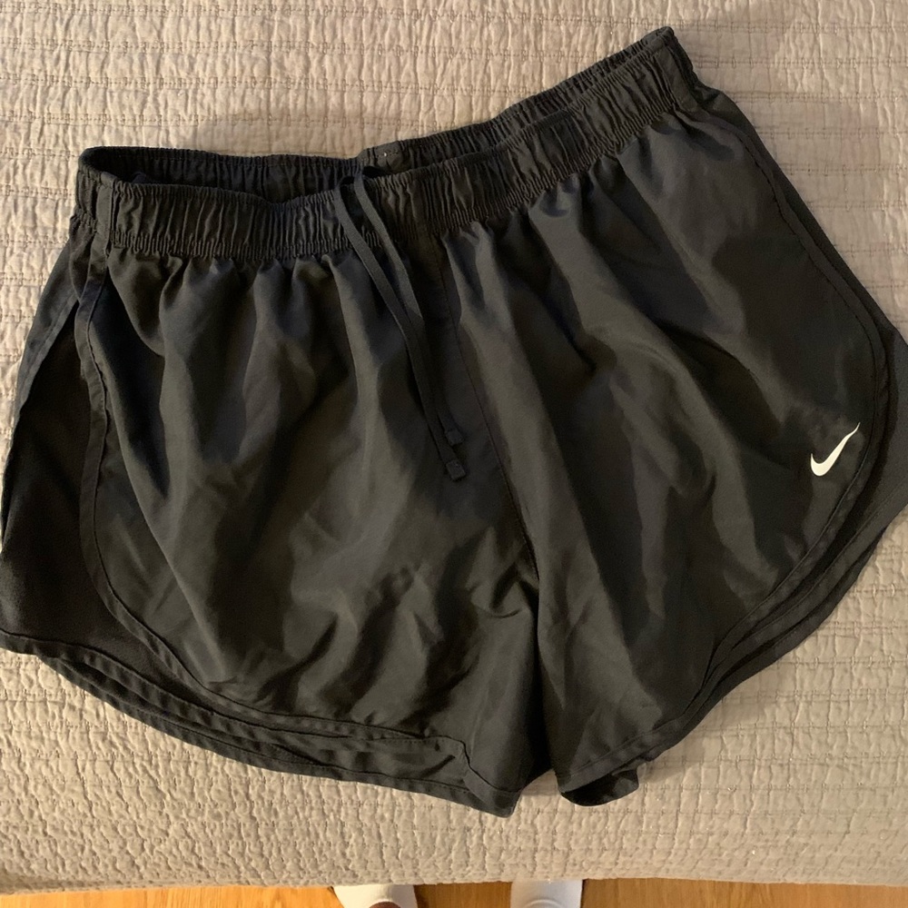 Black Nike running shorts. Womens.